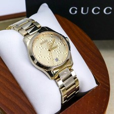 Operation Gucci Watch 126.5G Timeless Yellow Gold 1140