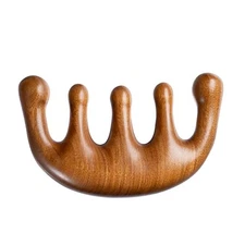  Wooden Scalp Comb, Round & Wide Tooth Hair Comb, Gua Sha Massage Scalp, Hair 