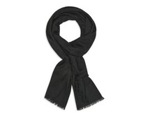 DKNY Logo Women  s Scarf Wrap Pashmina - Black
