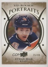2018-19 Upper Deck UD Portraits Rookies Gold Foil 25/99 Ethan Bear #P-74 n1u