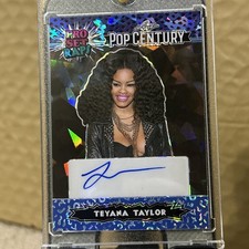 2023 Leaf Metal Pop Century Teyana Taylor Pro Set 7/20 Auto Crystal Blue  TD0981