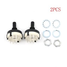 2pcs RS26 1 Pole Position 12 Selectable Band Rotary Channel Selector Switch ChJI
