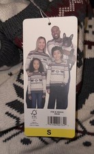 Lands' End Women's Family Holiday Sweater, Cream, Size Small NWT