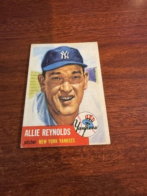 1953 Topps #141 Allie Reynolds. VG/EX