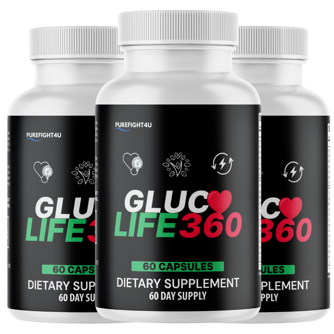 Gluco Life 360 Capsules Support for Blood Health Supplement - 3 Bottles