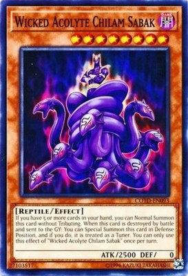 Wicked Acolyte Chilam Sabak - COTD-EN093 - Common - Unlimited Edition - Heavily 