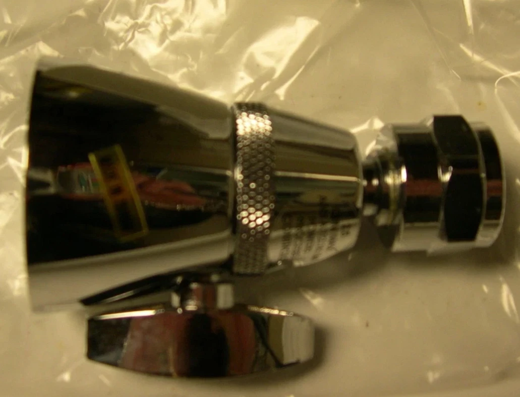 Shower Head Powers adjustable spray chrome shower head part number #141-377 NEW!