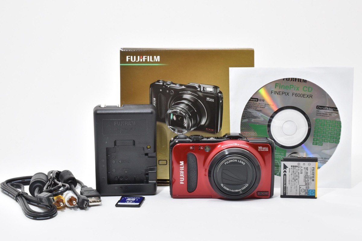 Fujifilm FinePix F600EXR Red 16.0MP Digital Camera [EXC++] From