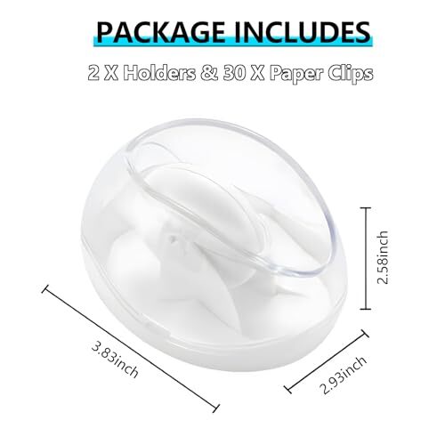 200pcs Paper Clips with Paper Clip Holder for Desk,Magnetic Paper Clip Holder - Picture 4 of 6