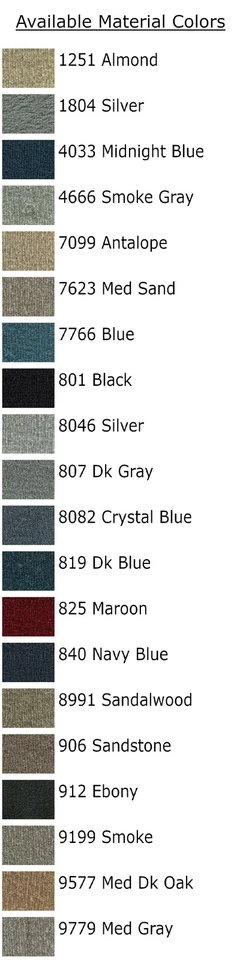 FITS 1992-2011 Ford Crown Victoria Floor Mat 4pc Cutpile Foto 3 de 4