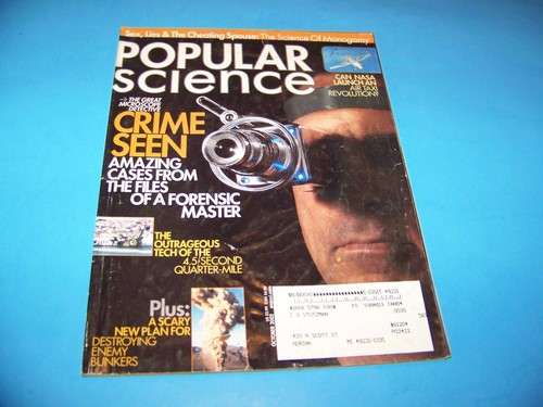 Popular Science Magazine  "Crime Seen Files Of A Forensic Master"   Oct. 2002 - Picture 1 of 3