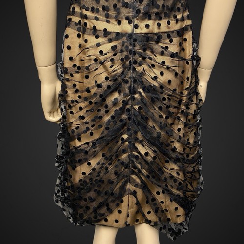 Moschino Cheap and Chic Evening Sleeveless Corset Polka Dot Dress Size 46it XL - Picture 6 of 10