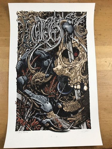 Hyperstoic - 2014 Aaron Horkey poster VACVVM Pushead - Picture 2 of 9