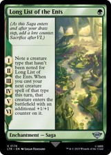 Magic the Gathering (mtg): LTR: Long List of the Ents  (x 4)