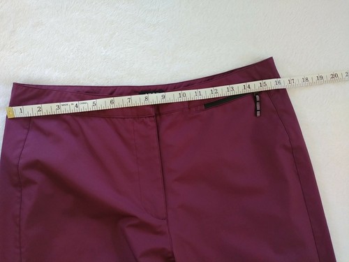 Pantalones de viento para mujer Izod atléticos talla 10 ciruela cierre cremallera tobillo frente plano - Imagen 5 de 10