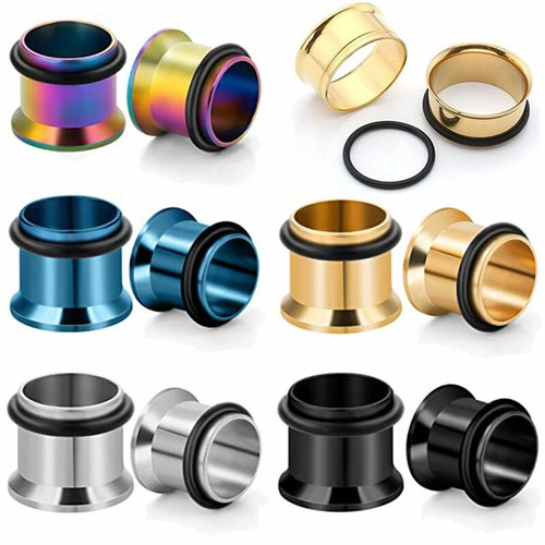 1pc New Stainless Steel Screw Ear Gauges Flesh Tunnels Plugs Stretchers Expander