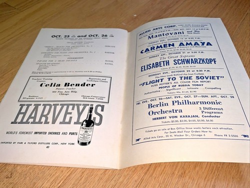 CHICAGO SYMPHONY ORCHESTRA Program October 11-12, 1956 - MAGDA LASZLO - Picture 11 of 12