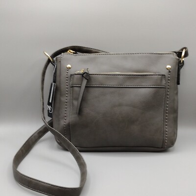 NWT New Directions Clay Gray Shoulder Bag with Adjustable Strap NICE CLASSIC