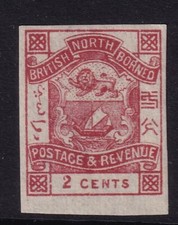 SG 38bc NORTH BORNEO 1889 &ndash; 2c LAKE-BROWN &ndash; lightly MOUNTED MINT