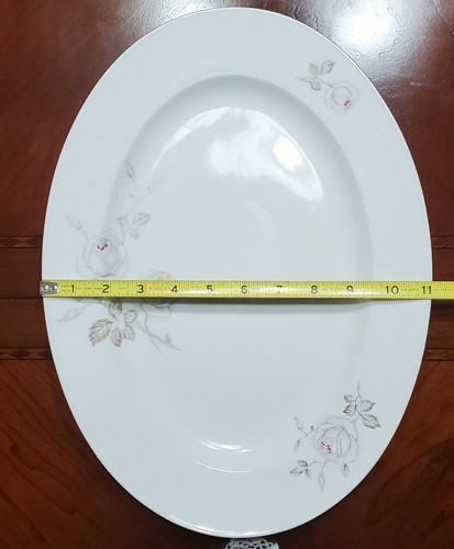 JOHANN HAVILAND 15" Oval Serving Platter Sweetheart Rose - Picture 7 of 8