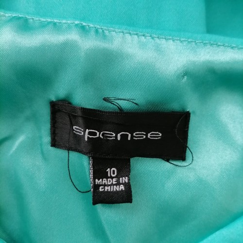 Spense Womens Turquoise Blue Sleeveless Surplice V Neck A-Line Dress Size 10 - Picture 6 of 8
