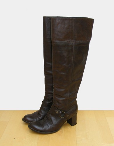 tolle MINELLI Echtleder Overknee Stiefel Gr. 40 umschlagbar Langschaftstiefel - Bild 3 von 8