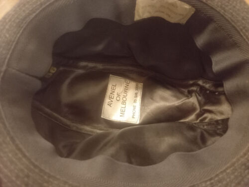 Vintage Avenel Of Melbourne Mens Fedora Hat Grey Wool Blend - Picture 7 of 10