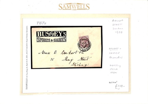 GB ADVERT COVER *Bussey's SPORT & GAMES* London 1900 {samwells-covers}T67b - Picture 3 of 6