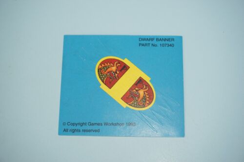 Warhammer Fantasy Dwarfs Dwarf Flag Banner Standard Sticker - Picture 2 of 3