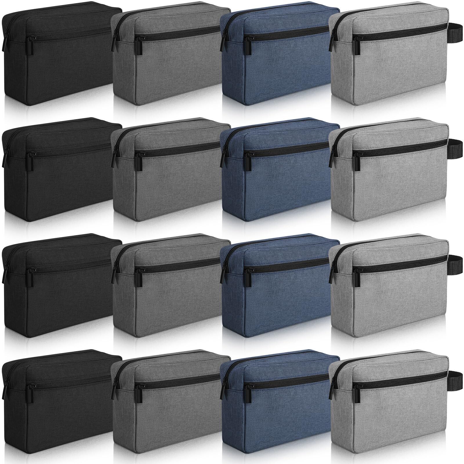 16-Piece Waterproof Travel Toiletry Bag for Women & Men - Spacious Hanging Shaving Kit