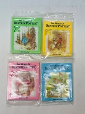 The World of Beatrix Potter Slide Puzzles Set of 4 Vintage plastic Puzzles BIN 1