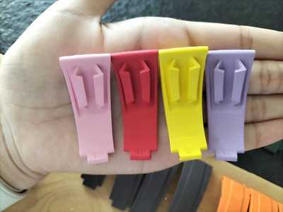 20 mm Natural Rubber Strap Watch Band Fits Rolex Daytona Submariner GMT Oysterfl