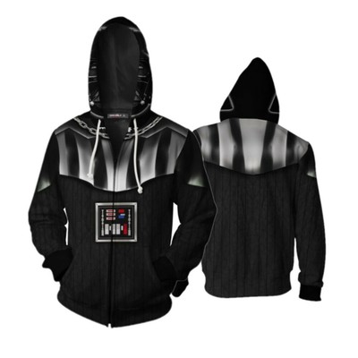 DARTH VADER Cosplay Luminous Coat Hoodie Winter Men Thicken Jacket Sweatshirts