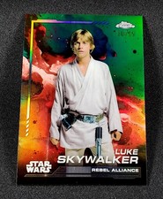 2024 Topps Star Wars Chrome Green Luke Skywalker Base 104 /99