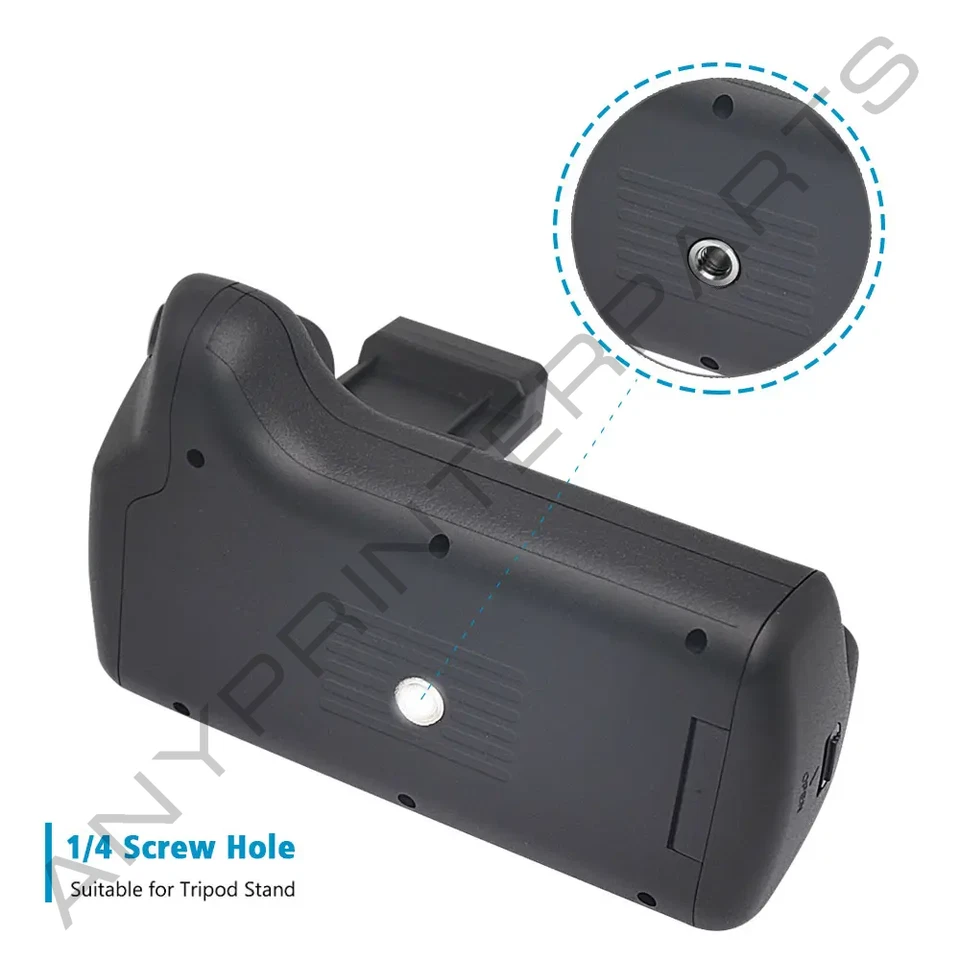 Empuñadura de batería vertical para Canon EOS 2000D 1500D 1100D 1200D 1300D T3 T5 T6 T7 Foto 3 de 4