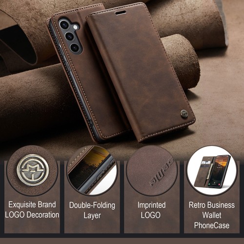 Flip Magnetic Wallet Card PU Leather Case For Samsung S25 S24 S23 S22 S21 S20+ - Picture 23 of 73