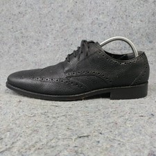 Florsheim Brogue Wingtip Oxfords Mens Size 8 Dress Shoes Black Leather