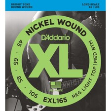 D'Addario EXL165 Regular Light Top Medium Bottom Bass Strings 45-105