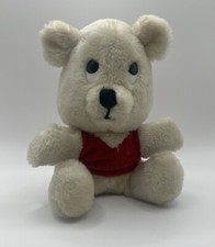 Dakin Plush Teddy Bear White Red Shirt Vintage Stuffed 1976 7  Be My Honey