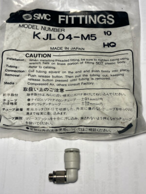 10PCS New SMC KJL04-M5 Push Tp Connect Fittings SHIPS FROM THE USA