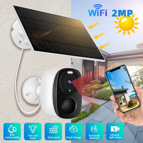 HD 1080P Wireless Solar Power WiFi Outdoor Home Security IP Camera Night Vision - Picture 14 of 15
