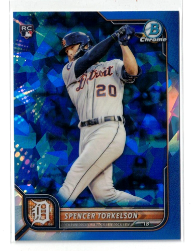2022 Bowman Chrome SAPPHIRE RC Spencer Torkelson #53! Detroit Tigers! Rookie!