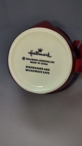 NEW Hallmark 14oz A Cup Of Love Red White Valentine Coffee Tea Mug with Bow Gift - Picture 4 of 8
