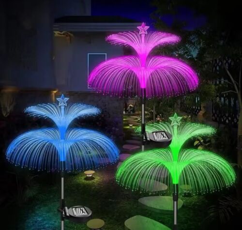 New 15 Pack Solar Lights Outdoor Decor Garden Star Flower Lawn Lamp Yard Patio - Picture 2 of 3