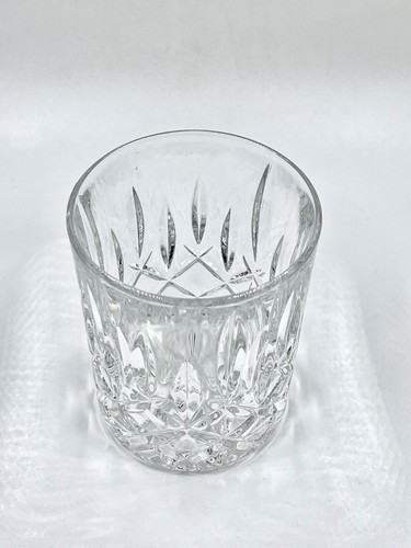 Bohemian Crystal Whiskey Glasses Set of 6 - Criss Cross Pattern - Marked Bohemia - Picture 9 of 11