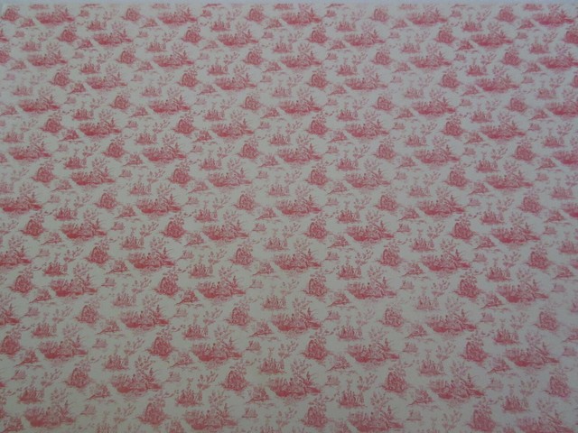 Miniature Dollhouse Wallpaper J Hermes 1:12 Le Pique Nique red on white Miniature Dollhouse Wallpaper J Hermes 1:12 Le Pique Nique red on white