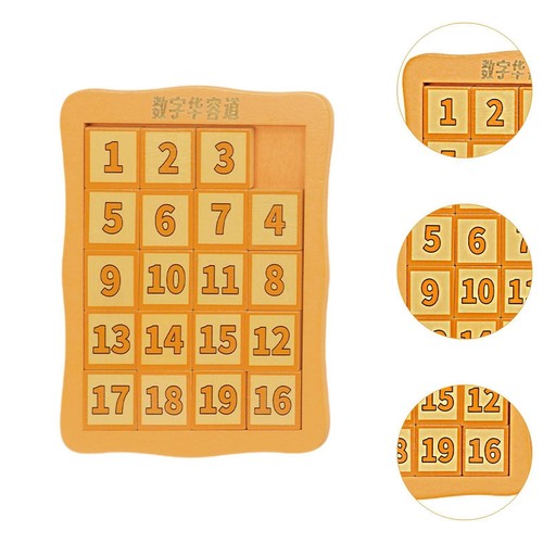 Number Puzzle Game Wooden Number Slide Puzzle for Training Birthday Exercise - Picture 2 of 6