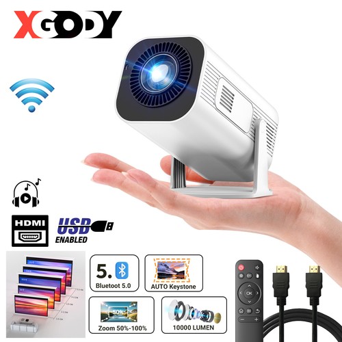 Mini Projektor Tragbarer LCD 1080P HD Mobiler Beamer 12000 Lumen mit Ständer DE - Bild 17 von 28