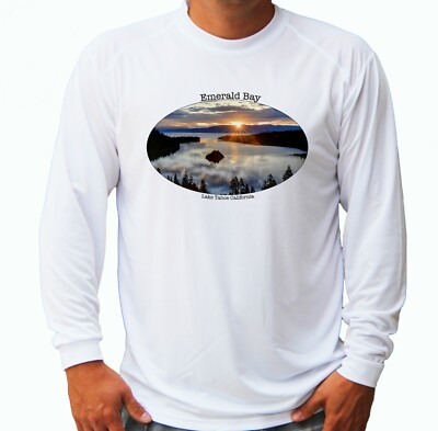 Emerald Bay Lake Tahoe Park Hiking Long Sleeve UPF 30 T-Shirt Sun UV Protection