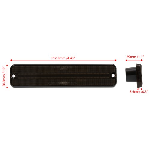 4pc Smoked Bumper Amber Turn Signal+Side Marker Light For 87-95 Jeep Wrangler YJ - Picture 3 of 12